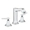Hansgrohe Metropol Classic - 3-gats Eengreeps Wastafelkraan 160, Met Afvoergarnituur Met Trekstang, Chroom 31331000