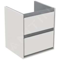 Ideal Standard Connect Air - Wastafelonderkast 430x402x517 Mm, Glanzend Wit/mat Lichtgrijs Lak E1608KN