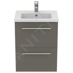 Ideal Standard I.Life S - Wastafelonderkast, 500x375x630 Mm, 2 Laden, Mat Kwartsgrijs T5291NG -Badkamer Luxe f9dd133aa91d6f9840a754d1