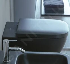 Duravit Happy D.2 - Wc Bril, Anthracite 0064511300 -Badkamer Luxe fabd1dc668fcbc122e7e8d29
