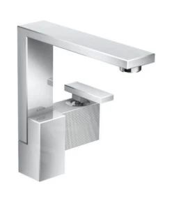 Axor Edge - Wastafelkraan Met Afvoergarnituur, Chroom/diamond Cut 46021000