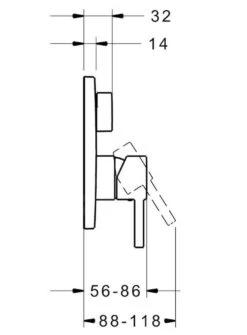 Hansa Vantis Style - Inbouwkraan Voor 2 Uitgangen, Chroom 82609077 6 Hansa Vantis Style - Inbouwkraan Voor 2 Uitgangen, Chroom 82609077 -Badkamer Luxe fb5e93fb3a56845af1f0bad7