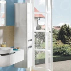 Villeroy & Boch Subway 2.0 - Hoge Badkamerkast, 1650x370x350 Mm, Glossy White A70800DH -Badkamer Luxe fc6bb8b1ee75b1949cf91a73