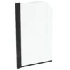 Ideal Standard Connect 2 - Badscherm 800x1400 Mm, Zwart/helder Glas T9924V3