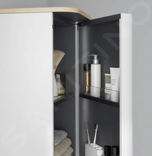 Duravit Happy D.2 Plus - Hoge Kast 1336x400x360 Mm, Scharnieren Rechts, Wit Hoogglans HP1261R2222 3 Duravit Happy D.2 Plus - Hoge Kast 1336x400x360 Mm, Scharnieren Rechts, Wit Hoogglans HP1261R2222 - Afbeelding 3