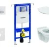 Geberit Duofix - Set Voorwandinstallatie, Closet Alpha Met WC-zitting, SIGMA50 Bedieningsknop, Alpine Wit 111.355.00.5 ND8
