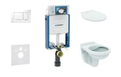 Geberit Kombifix - Set Voorwandinstallatie, Closet Alpha Met WC-zitting, Bedieningspaneel Sigma30, Wit/chroom 110.302.00.5 NR5
