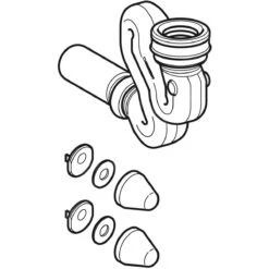 Geberit Toebehoren - Buissifon Voor Urinoir, Met Accessoires Voor Montage, D 50 Mm, Afvoer Horizontaal 152.942.11.1 -Badkamer Luxe fdbafdacb96050db5d7eb18b