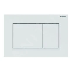 Geberit Sigma30 - Bedieningsplaat, Dual Flush Spoeling, Mat Wit/wit 115.883.01.1