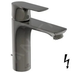 Ideal Standard Connect Air - Grande Wastafelkraan Met Waste, Magnetic Grey A7054A5