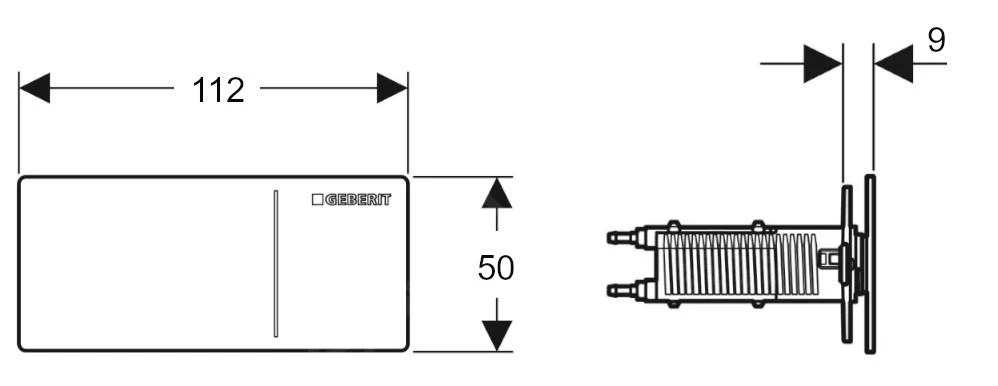 Geberit Sigma70 - Bedieningsplaat, Glas/zand Grijs 115.635.JL.1 2 Geberit Sigma70 - Bedieningsplaat, Glas/zand Grijs 115.635.JL.1 - Afbeelding 2