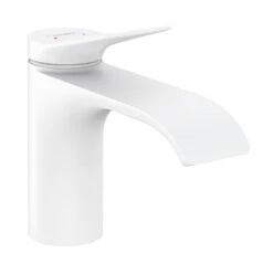 Hansgrohe Vivenis - Wastafelkraan 80, Incl. Afvoergarnituur, EcoSmart, Mat Wit 75010700