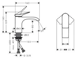 Hansgrohe Vivenis - Wastafelkraan 80, EcoSmart, Mat Wit 75012700 -Badkamer Luxe feecd8e65fdc17d079dcec38 1