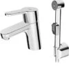 Hansa Primo - Wastafelkraan Met Bidetdouche, Chroom 49462203