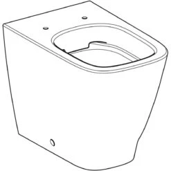 Geberit Smyle Square - Staande WC, Rimfree, Wit 500.840.00.1 -Badkamer Luxe ffc483bf25d52add860563e0